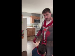 my hot daddy s fetish spiderman gets fed with cum