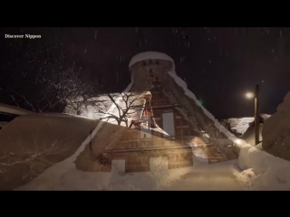 4k snow scene shirakawa-go and gokayama unesco world heritage - youtube