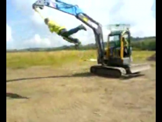 how to have fun with a crawler construction crane :)